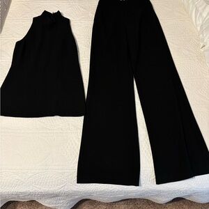 Black Halo Wide Leg Black 2-piece set